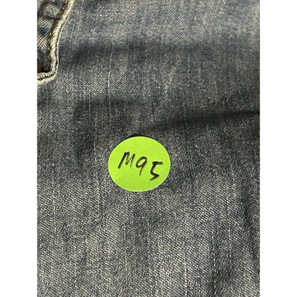 Wrangler Shirt Mens 2XL XXL Denim Riggs Button Up Western Blue Workwear - Picture 7 of 7